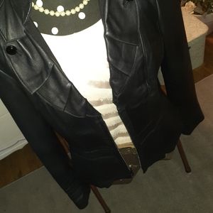 100% genuine leather jacket WHBM